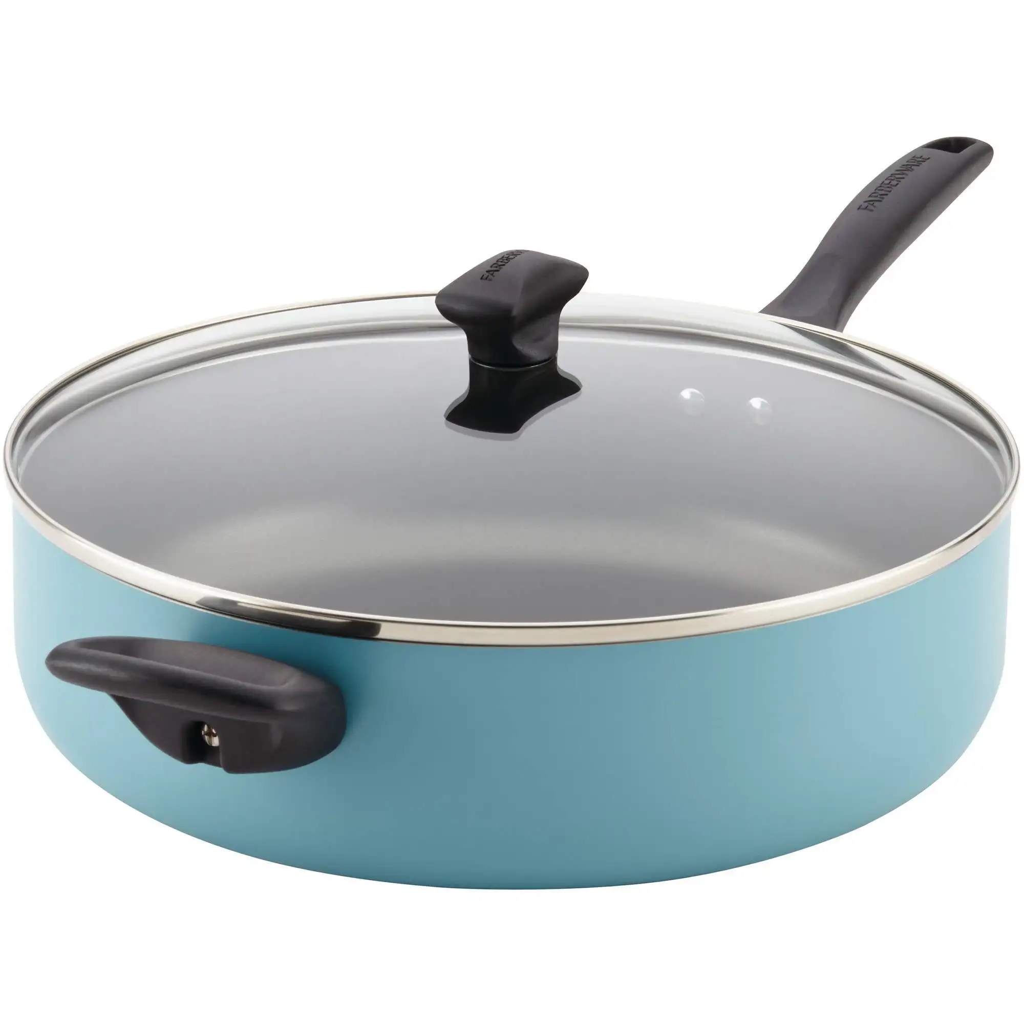 

Farberware Dishwasher Safe 6 Quart Nonstick Jumbo Cooker, Aqua