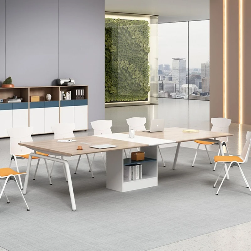 

Long table Simple modern office furniture combination Negotiation Reception