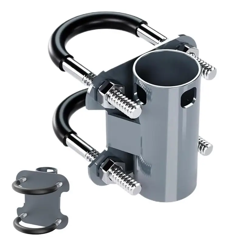 

Pole Clamp U-Bracket RV Mast Pole Mounting Clamp Stable Support Hoop Clamp Fixing Bracket For Camping Roof Yacht Outdoor RV