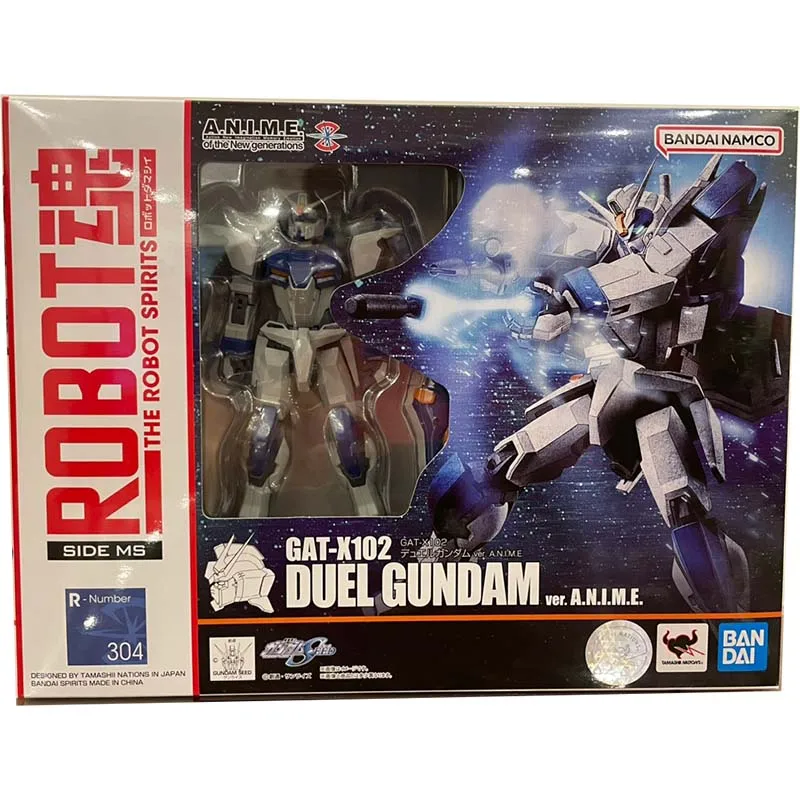 Bandai Genuine Gundam Model Garage Kit Robot Spirits Series GAT-X102 Duelo Anime Action Figure Brinquedos para Meninos Collectible Toy