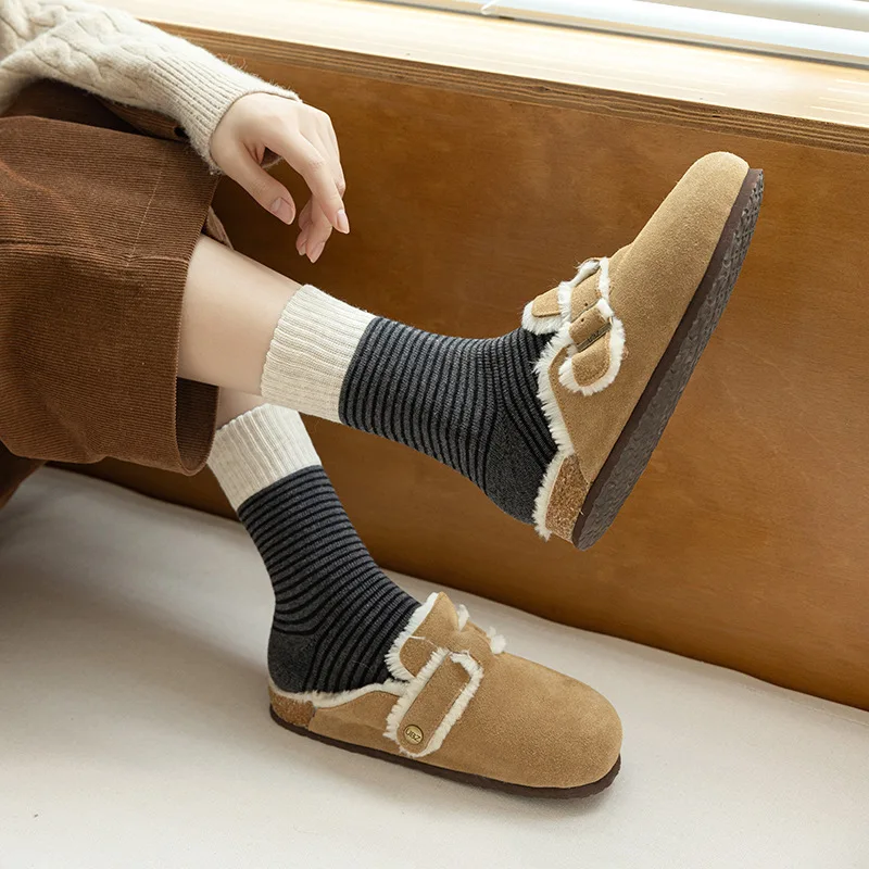 Striped Socks, Tube Socks, Thickened Terry【5pcs】