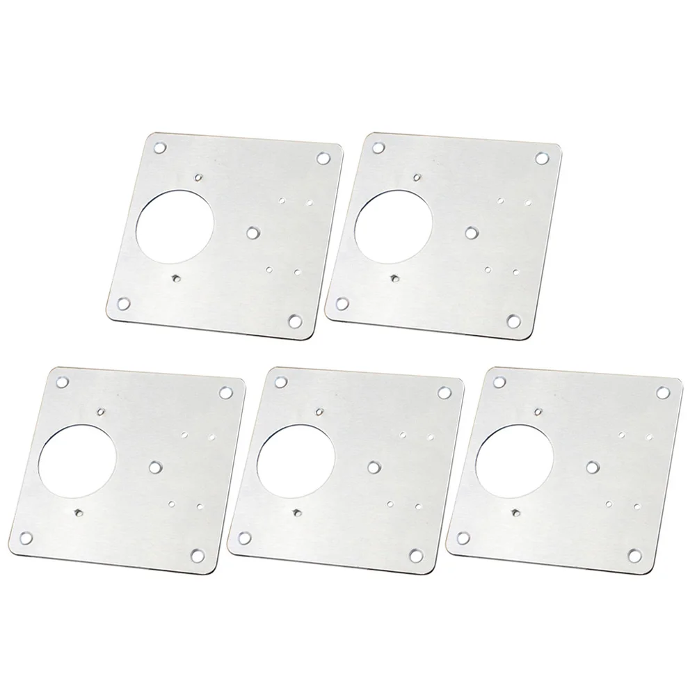 

5 Pcs Stainless Steel Hinge Repair Plate Anti Rust Durable Cabinet Brackets Furniture Hardware Metal Mending Plates