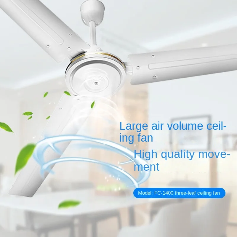 Kitchen and Dining Room Ceiling Fan - 1.4m FC-1400 High Velocity Ceiling Fan - Suitable for Commercial and Residential Spaces