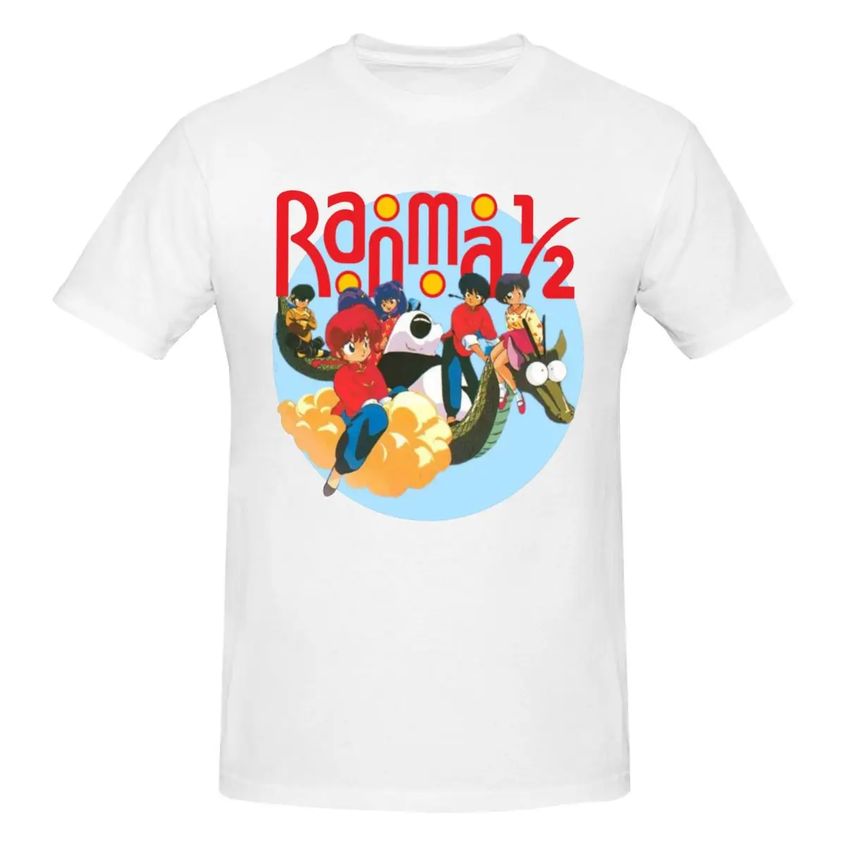 Ranma 1 2 Characters T Shirts Graphic Y2K Anime Cotton Mens Women Tshirt Tops