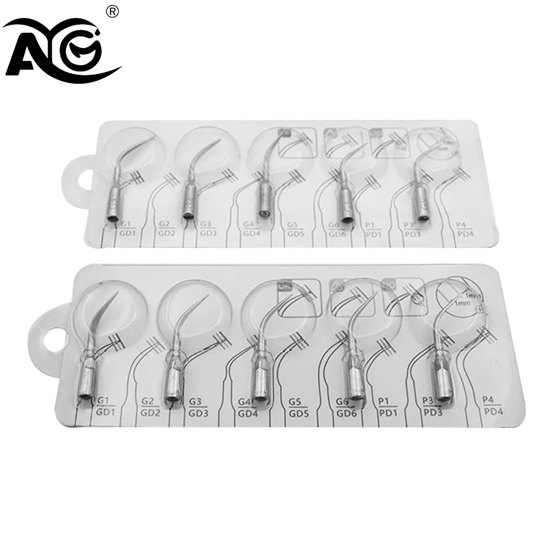 AG 5Pcs/Pack Dental Scaler Tips Ultrasonic Scaler Tip Fit EMS Woodpecker Dental Ultrasonic Scaler Scaling Tip Dentist Instrument
