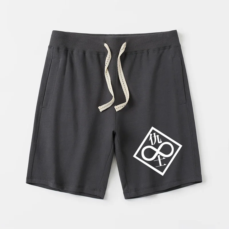 

Lazy Sle Five-Point Casual Pants orts Ghost in the ell Clothing Breathable Cotton Princ Waist Straight Leg Trousers