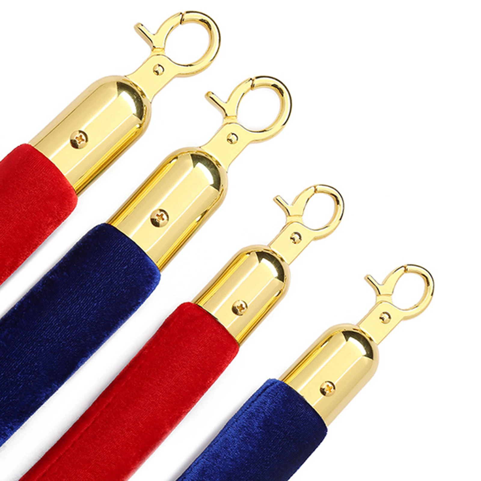 1Piece Queue Rope 1.5M Velvet Rope Velvet Queue Line Rope Retractable Belt for Celebration Exhibition Grand Openings