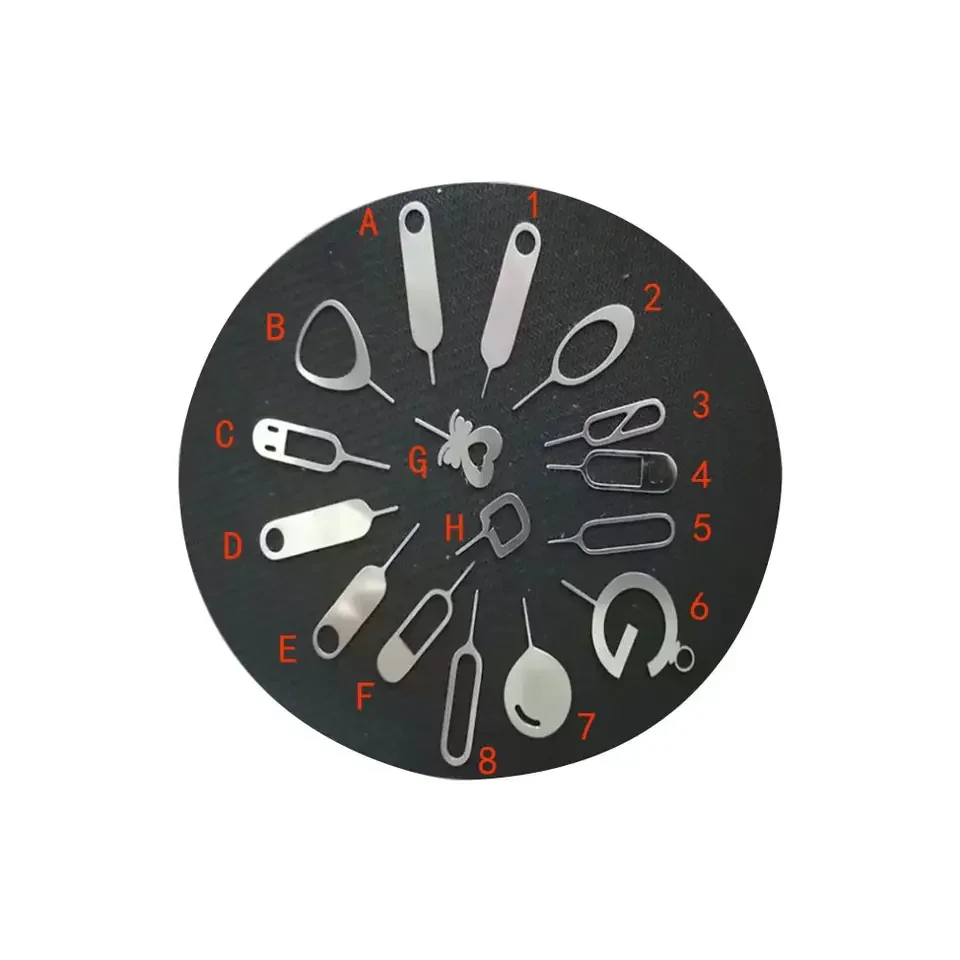 Pino de cartão sim de fábrica oem, peças de máquina de estampagem de aço inoxidável, agulha, bandeja de cartão sim, pino ejetor para celular