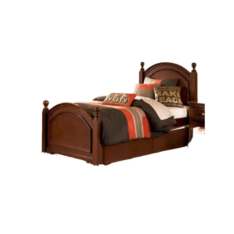 

American style, single small bed 1.2 all solid wood storage 1.35 small apartment, double 1.5 household