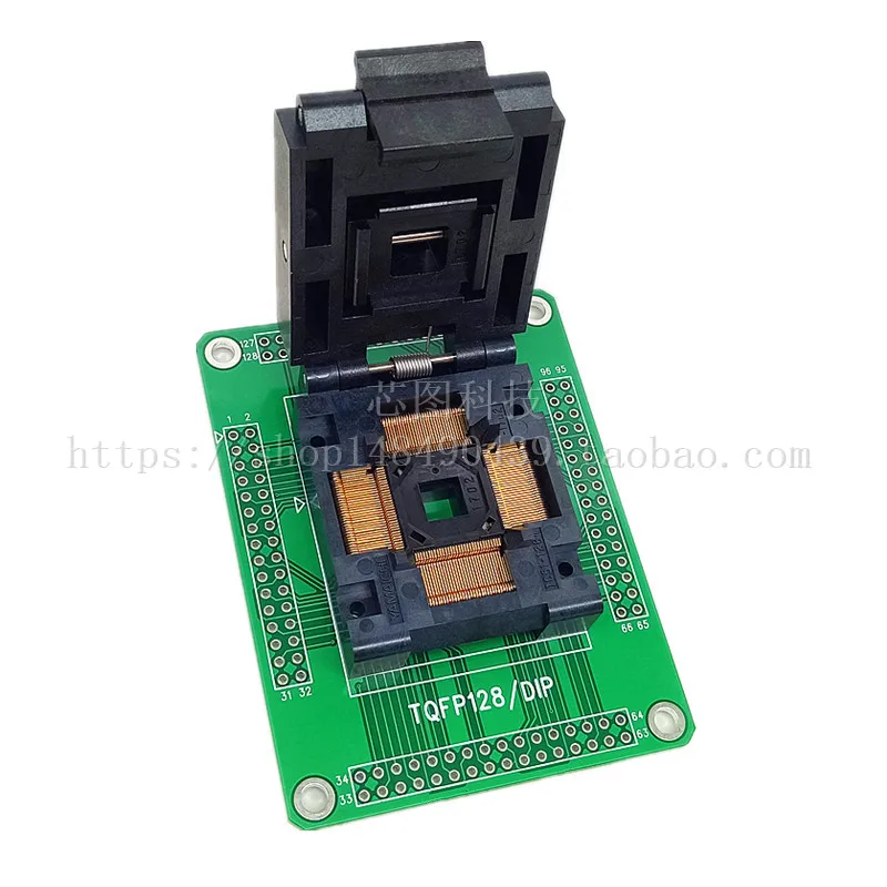 Testsockets QFP128/IC51-1284-1702 Programmering Burn-in Sockets Veroudering IC Sockets