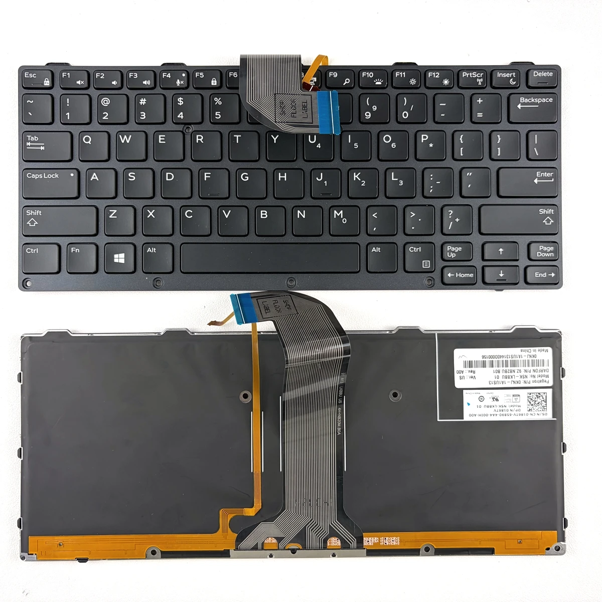 

US Backlit Laptop Keyboard For Dell 12 Latitude 7204 E7204 7214 7414 5204 5404 5414 5420 5424 5430 Rugged 9Z.NB2BU.B01