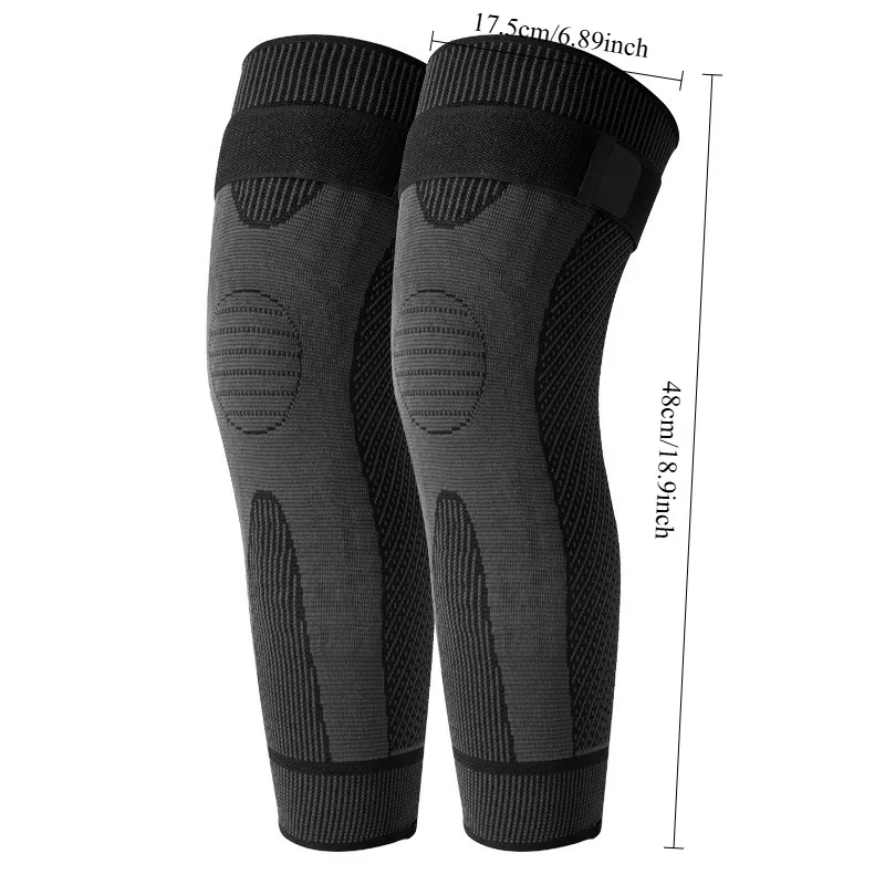 2pcs of Extended Thermal Knee Warmers-featuring Straps, High Elasticity, Comfort, and Warmth; Suitable for Outdoor and Daily Use
