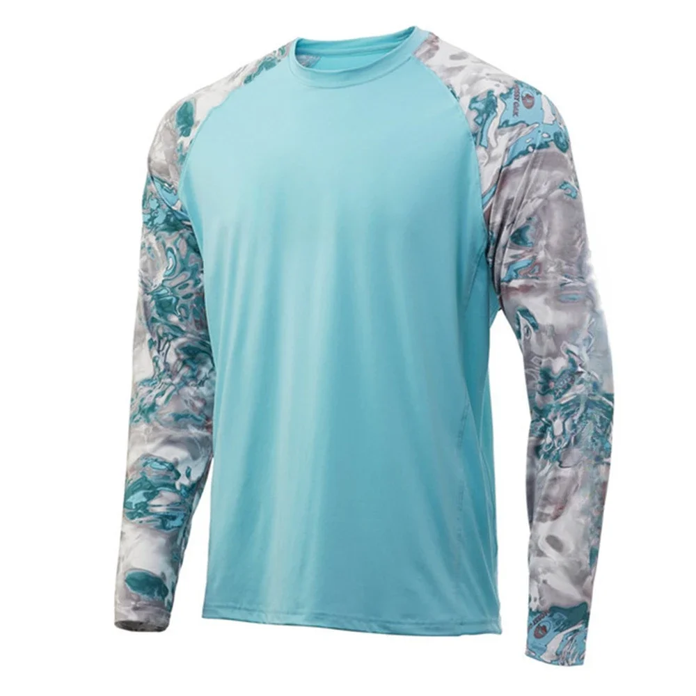Fishing Shirt Long Sleeve Uv Protection Man Outdoor Summer Fishing Clothing Jersey Men\'s Fishing Apparel UPF 50+