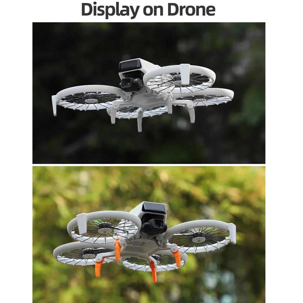 Sunnylife tren de aterrizaje plegable extensiones de engranajes de araña elevados soporte Protector de pierna para accesorios de Dron DJI FLIP