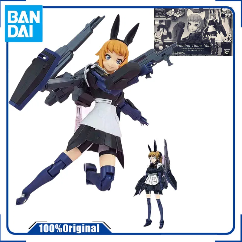 bandai-gundam-model-kit-anime-figure-pb-limits-hgbf-1-144gundam-warrior-super-venner-titanmaid-anime-action-figure-toys
