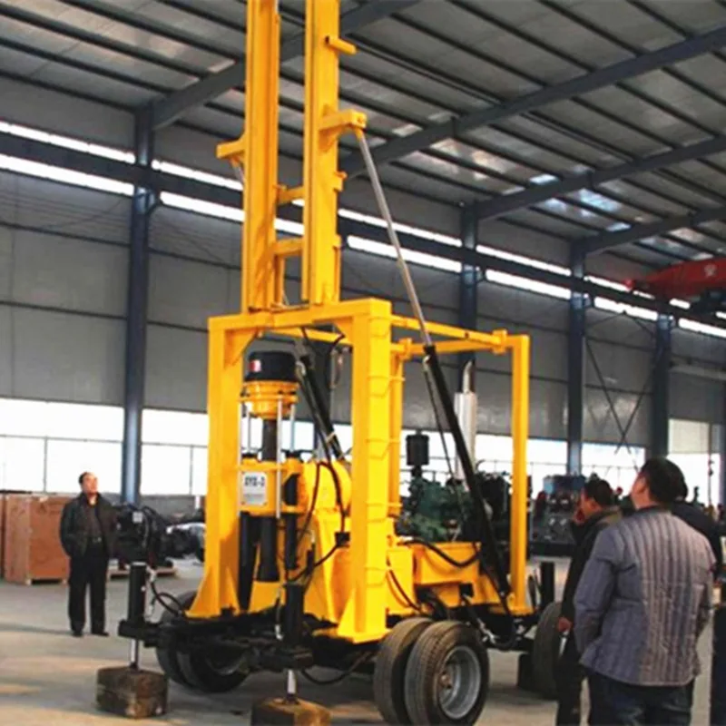 Mini Water Borehole Well Drilling Rig Core Drilling Rigs Trailer Mounted Drilling Rig Machine