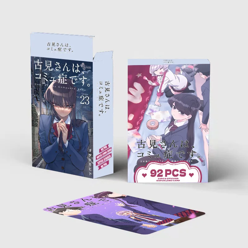 92 Stück/Box Anime Komi Can't Communicate Lomo-Karten Doppelseitig HD-Farbdruck Bildersammlung Geschenkidee – Detail 6