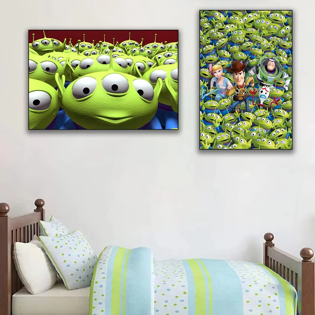 MINISO Marvel Toy Story Movie Poster Home Decor Soggiorno Ambiente caldo Tela Pittura per bambini Camera da letto Wall Art Poster Regalo