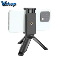 PULUZ Mini Portable Folding Plastic Stand Tripod Tripode&Universal Phone Clamp Bracket Smartphones Holder Clip for xiaomi,huawei