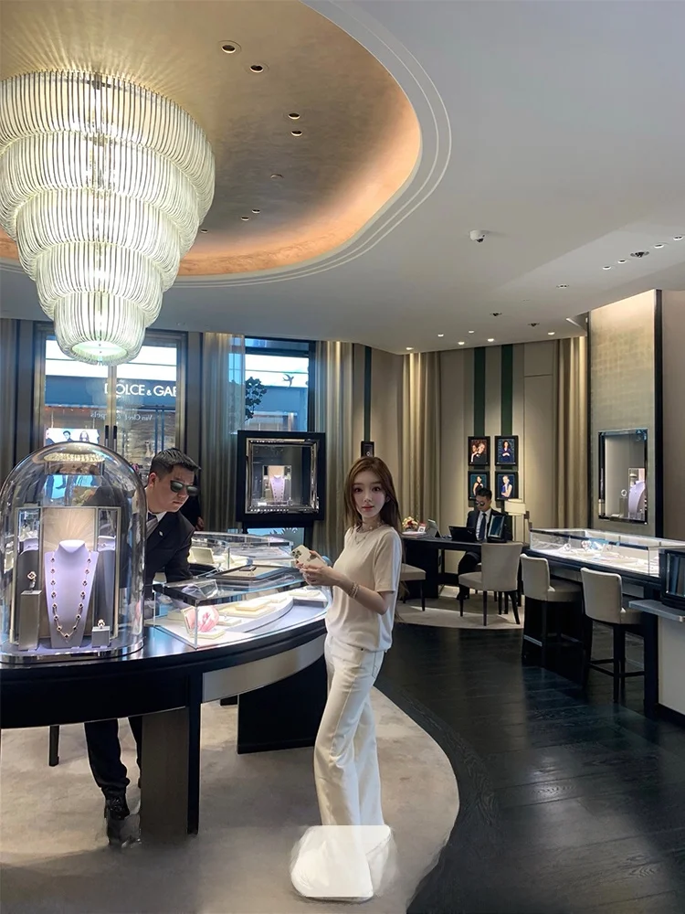 

Джинсы из чистого хлопка с подкладкой из флиса, широкие брюки с высокой талией, винтажные, синие, DoggyQin, женские модные зимние брюки