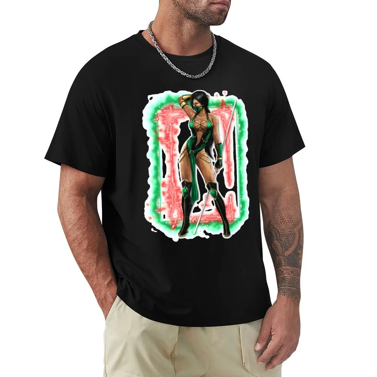 

Jade Art Mortal Kombat MK9 91520936 T-Shirt Basic Breathable Solid Color T-Shirt