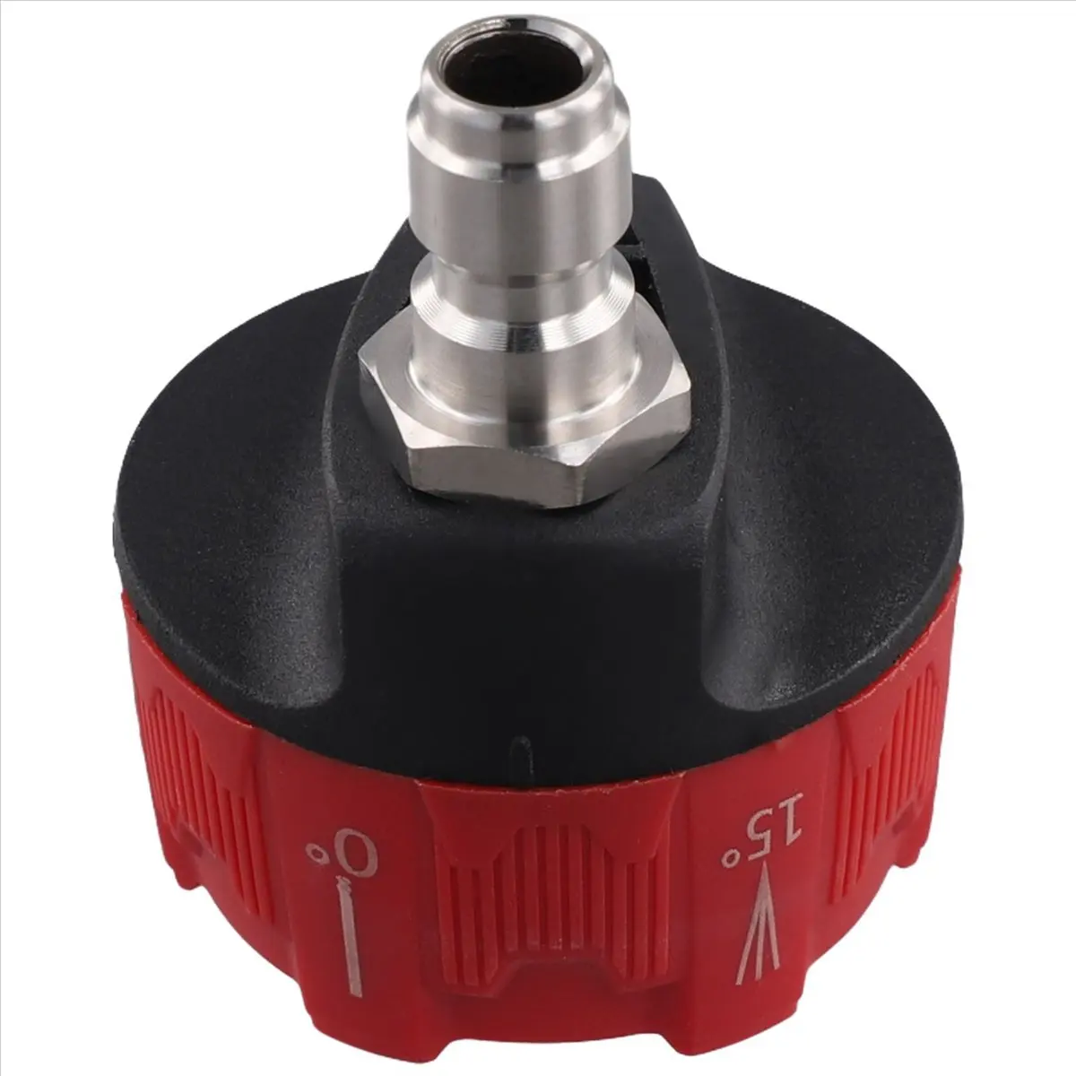 (WSFS) High Pressure Washer Nozzle Adjustable Cleaning Nozzles Adjustable Hose Nozzle Quick Connect Male Adapter Reddish Black