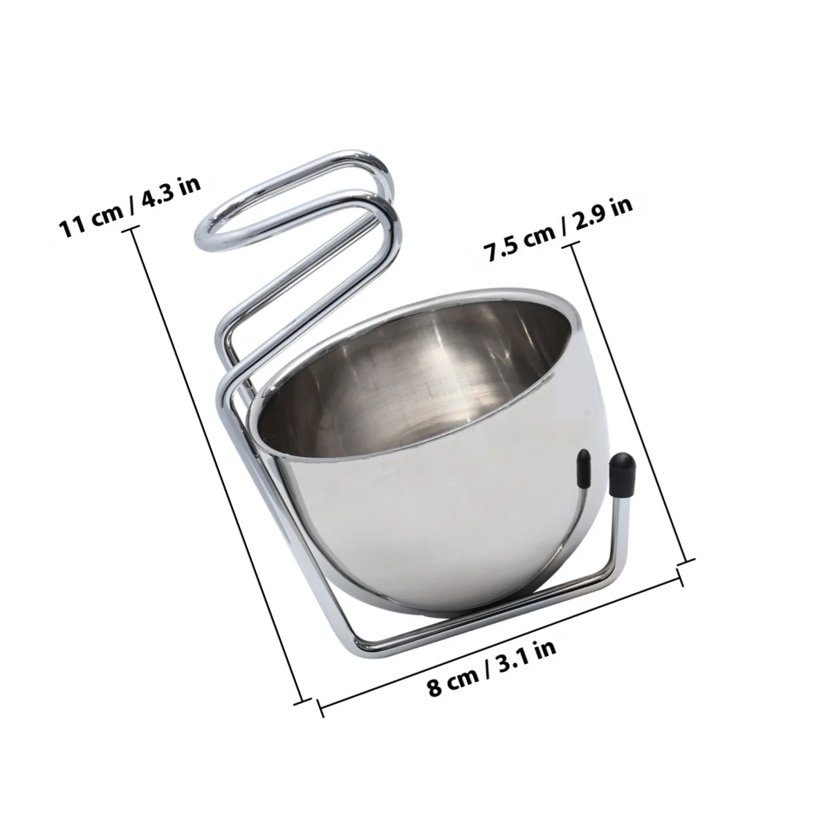 Набор чаш для бритья из нержавеющей стали, подставка для мужчин, органайзер для влажного бритья, держатель, подарок для отца, мужа, парня, миска для бритья