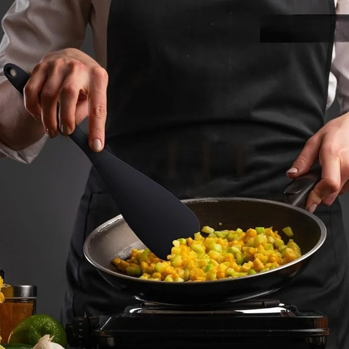 Silicone duck-billed spatula integrated cooking spatula non-stick spatula high-temperature salad spatula salad mixing spatula