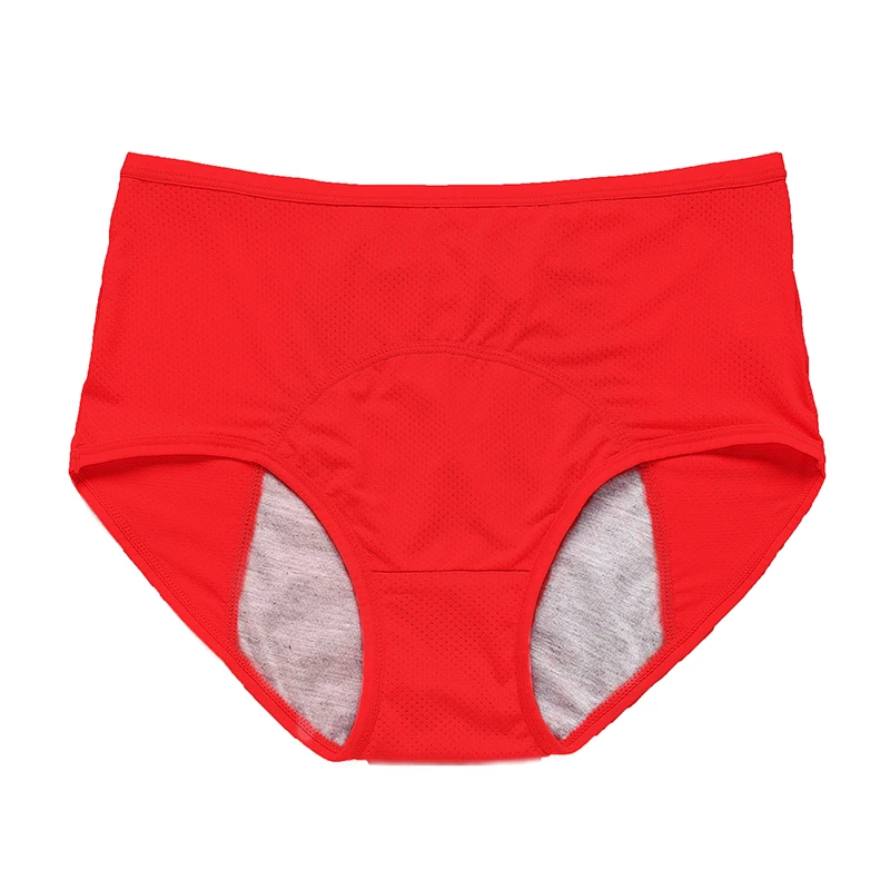 Leak Proof Menstrual Panties for Women, L-8XL Plus Size Cotton Underwear with Waterproof and Breathable Design for Periods