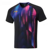 New Table Tennis Sportswear Badminton Tennis Short-sleeved Training Suit Breathable Quick-drying Sweat-absorbent T-shirt Top