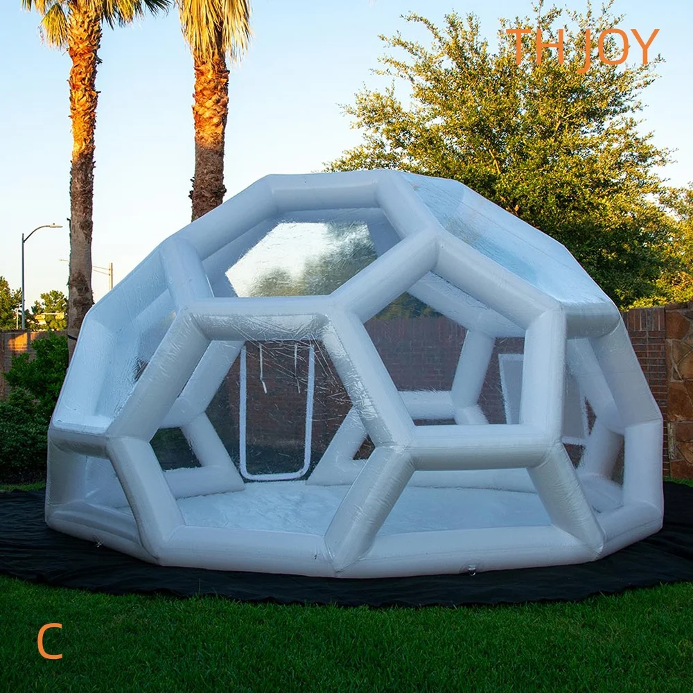 Bateau aérien rapide à porte, tente gonflable extérieure ciel étoilé, maison à bulles, tente de Camping Portable en PVC à vendre