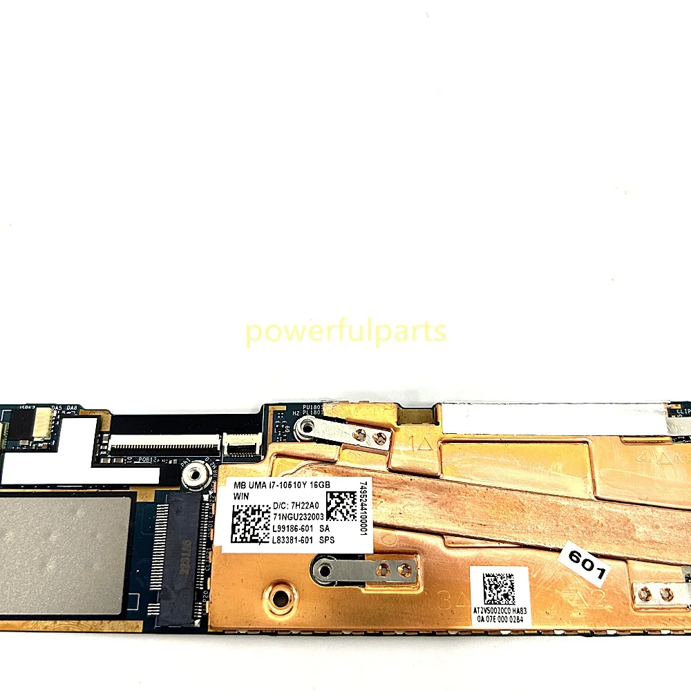 

For HP L83381-601 Motherboard LA-J611P I7-10510Y CPU 16GB RAM On-Board Working Good