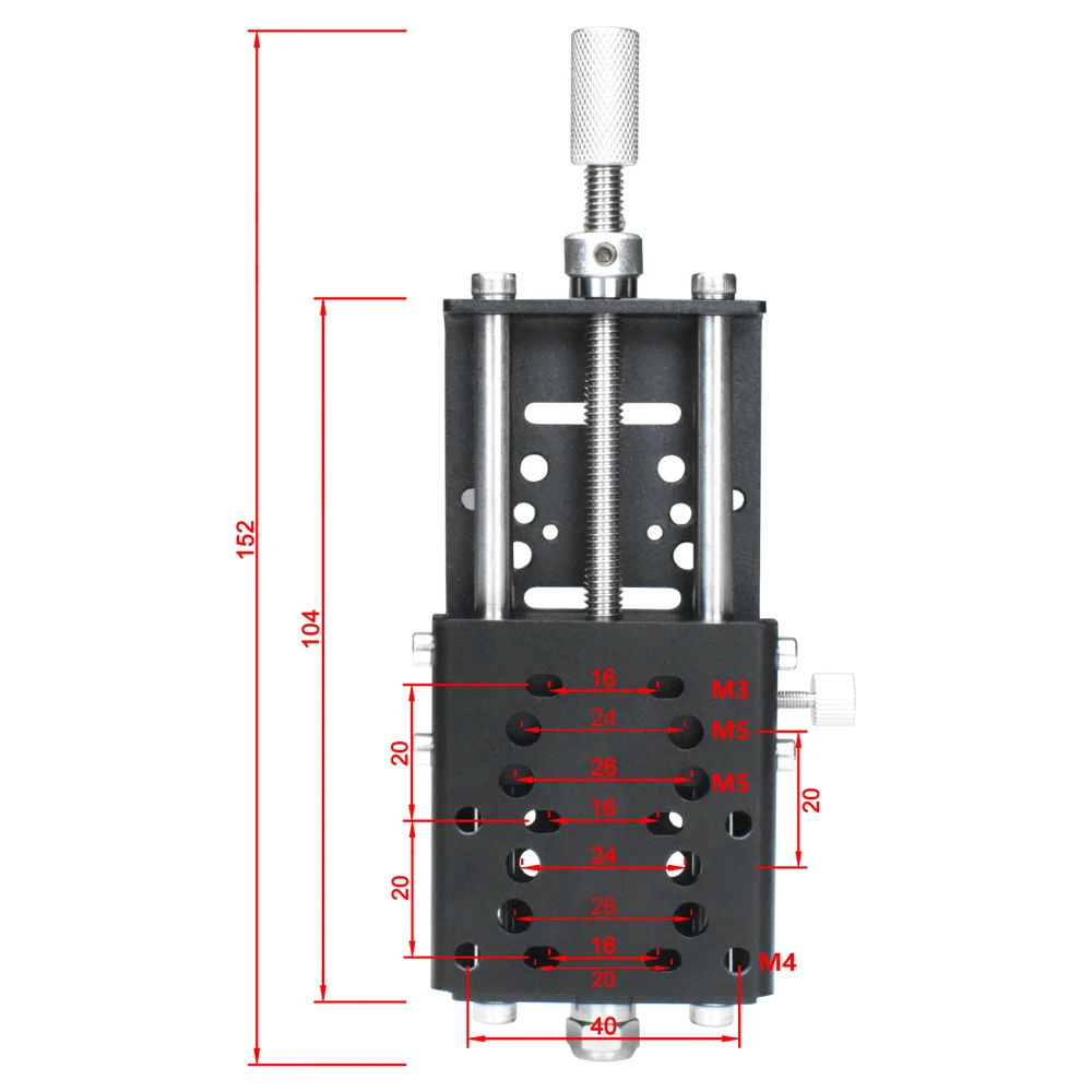 Imagem -03 - Z-axis Altura Ajustador Foco Ajustador Módulo Laser Montagem Frame Head Lifting Bracket para Cnc Gravura Máquina de Corte Slide