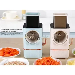 Household Kitchen Electric Carrot and Potato Shredding and Cheese Cutting Multifunctional Drum Slicer Shredder