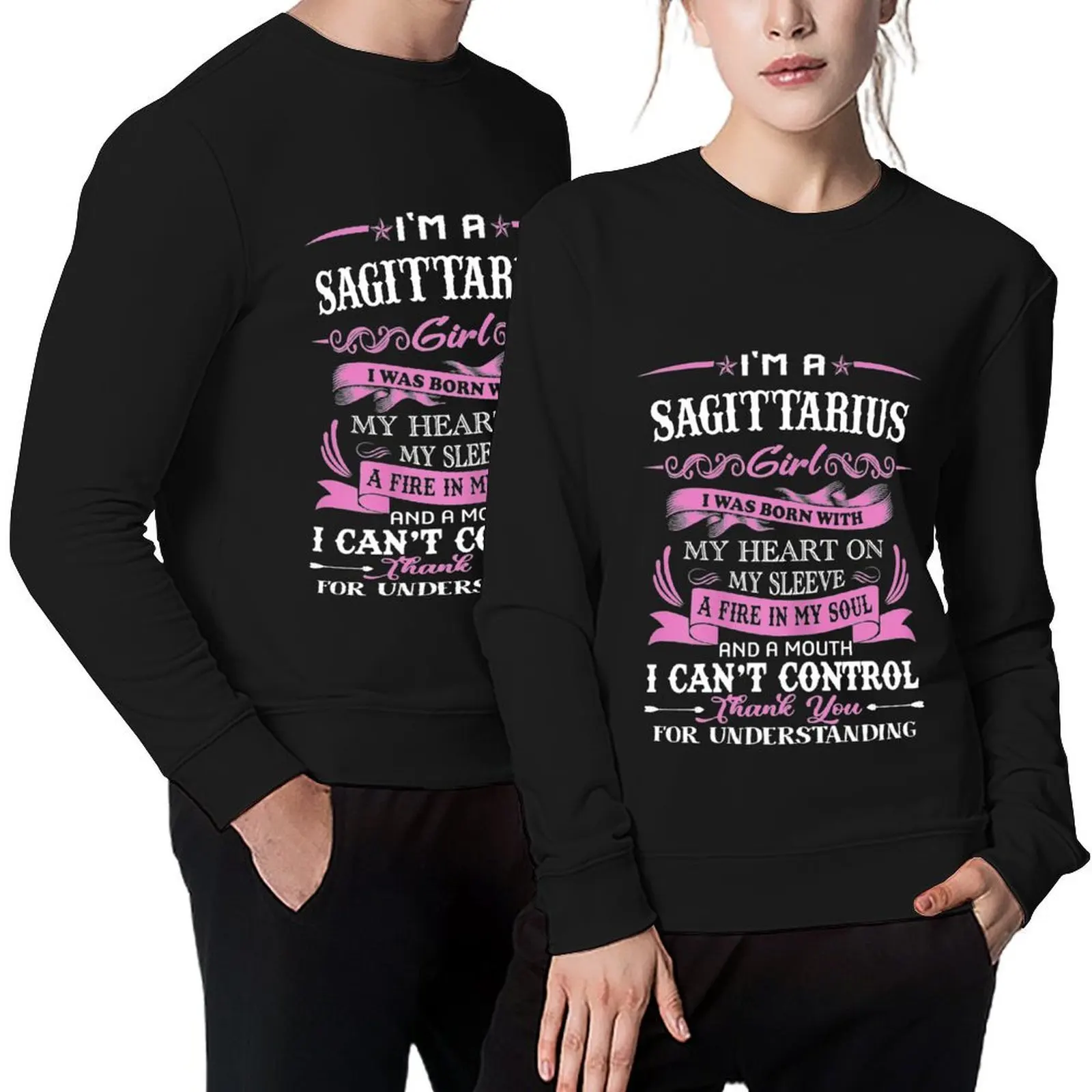 

I am a Sagittarius girl funny birthday for women shirt Pullover winter clothes tracksuits korean autumn clothes sweatshirt