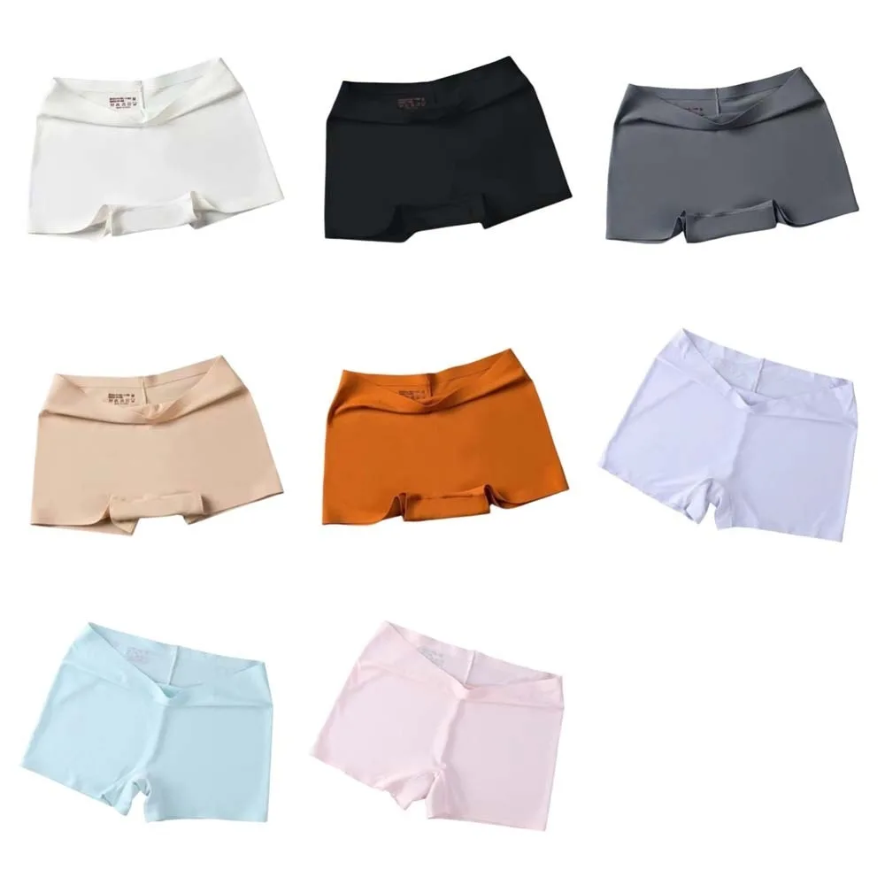 Pantalons de sécurité d'été en soie glacée, culottes fines sans couture, slips en soie glacée, sous-vêtements de Lingerie, Boxer pour femmes