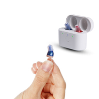 C420 Best Hearing Aids Rechargeable Invisible For Deafness / Elderly Adjustable Micro Wireless Hearing Aid Sound Amplifier