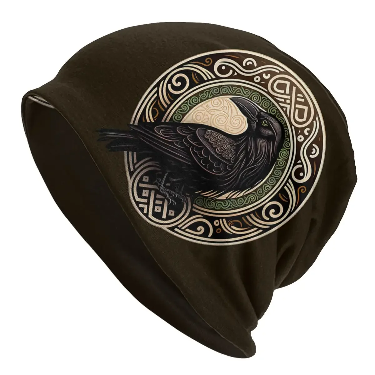 Raven Fashion Thin Hats Huginn And Muninn Bonnet High Quality Skullies Beanies Caps