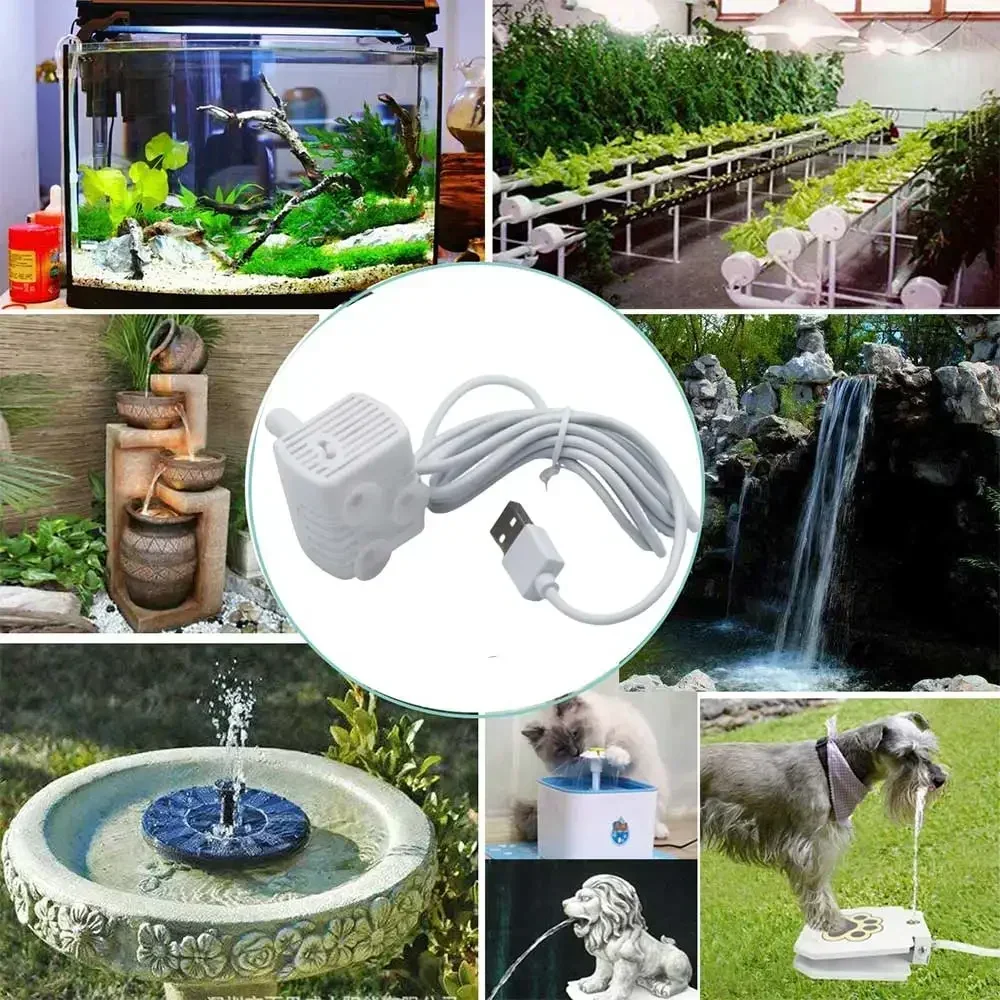 Water Pump Drinking Fountain Pet Cat Anti-dry Burning Motor Replacement Cat Flower Drinking Bowl Water Dispenser Pet Supplies