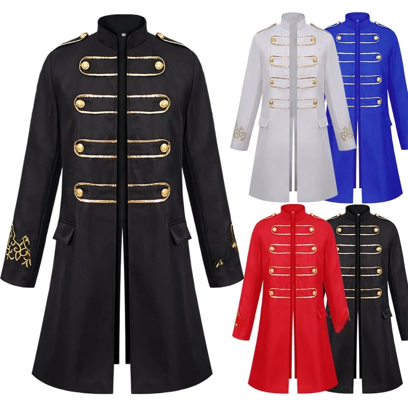 

Halloween Tailcoat Medieval Royal Prince Gothic Style Long Men's Coat Punk Style Large Coat for Young Adults Summer Listing