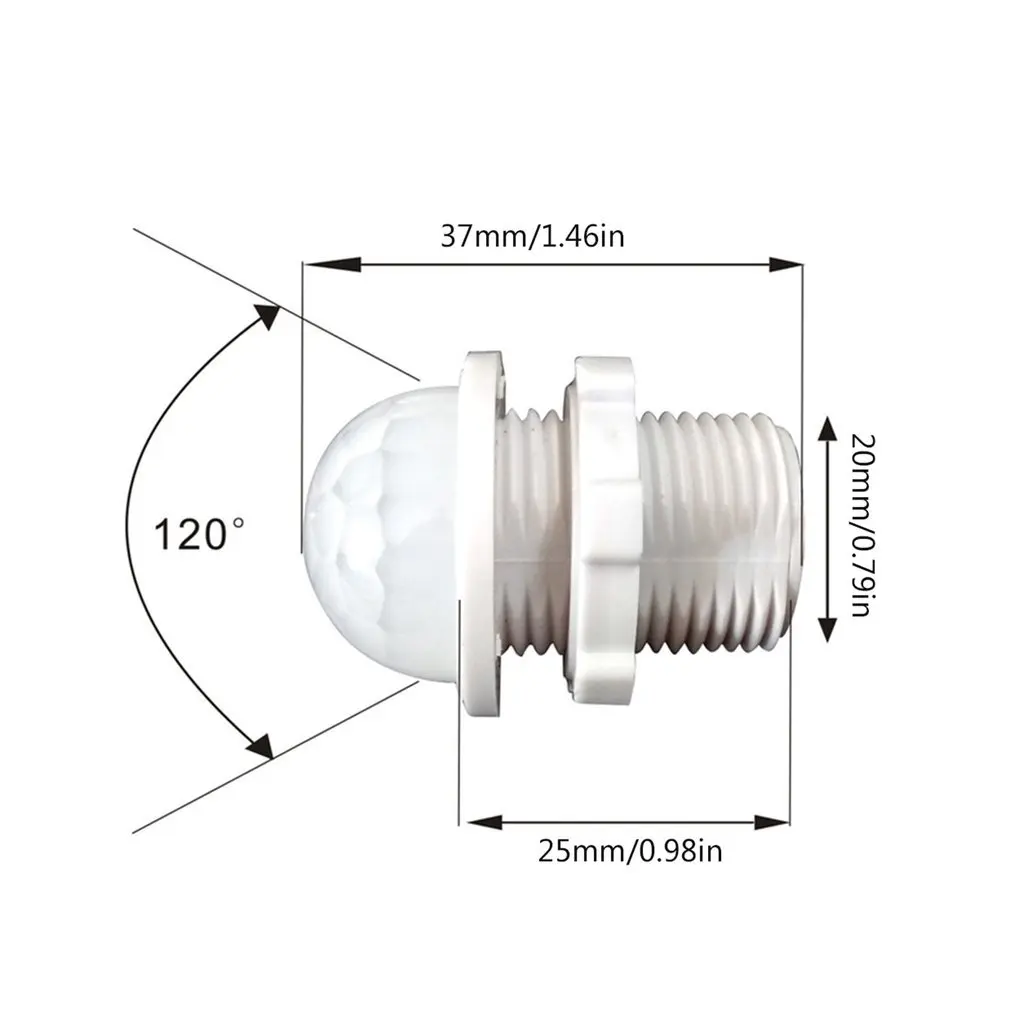 Saklar pintar detektor Sensor PIR lemari LED, saklar lampu Sensor otomatis deteksi gerakan inframerah PIR 110V 220V