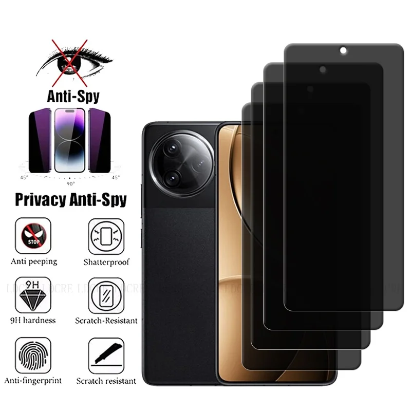 

4Pcs For Poco F7 Ultra Glass For Xiaomi Poco F7 Ultra Screen Protector Protective Anti-Spy Privacy Tempered Glass Poco F7 Ultra