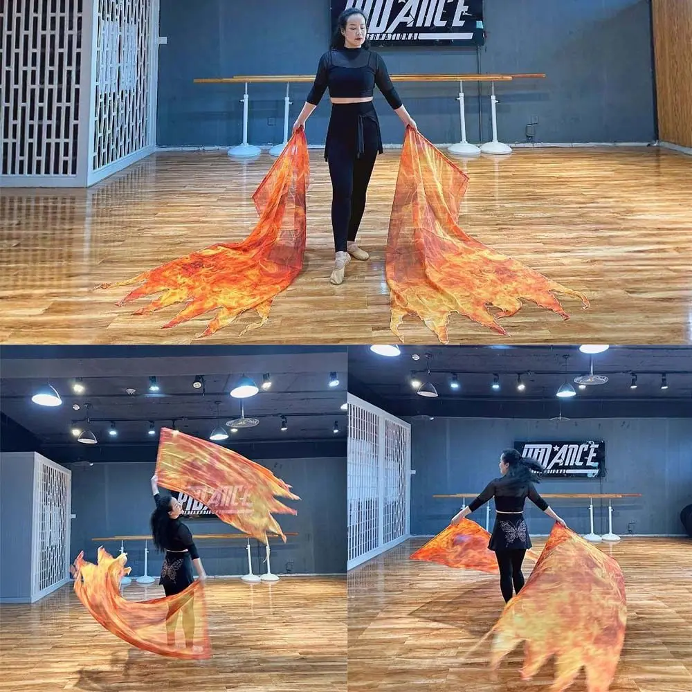 with Telescopic Sticks Belly Dance Accessories Props Multicolor Scalable Rods Colorful Scarves Flag Lightweight