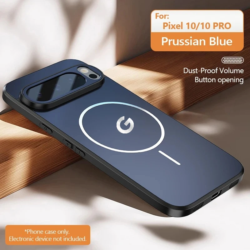 Funda Magnética Clásica para Google Pixel 11 10 9 8 7 Pro XL 10A 9A, Compatible con Carga Inalámbrica MagSafe, Antigolpes y Anti-Caídas