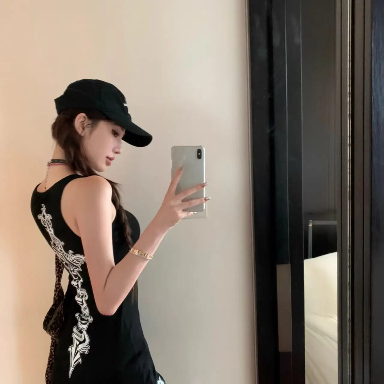 Print Gothic Harajuku Sleeveless T-shirt Women Streetwear Sexy Y2K Tees Tops Summer Vintage Fashion Cheap Clothes Woman Tshirt