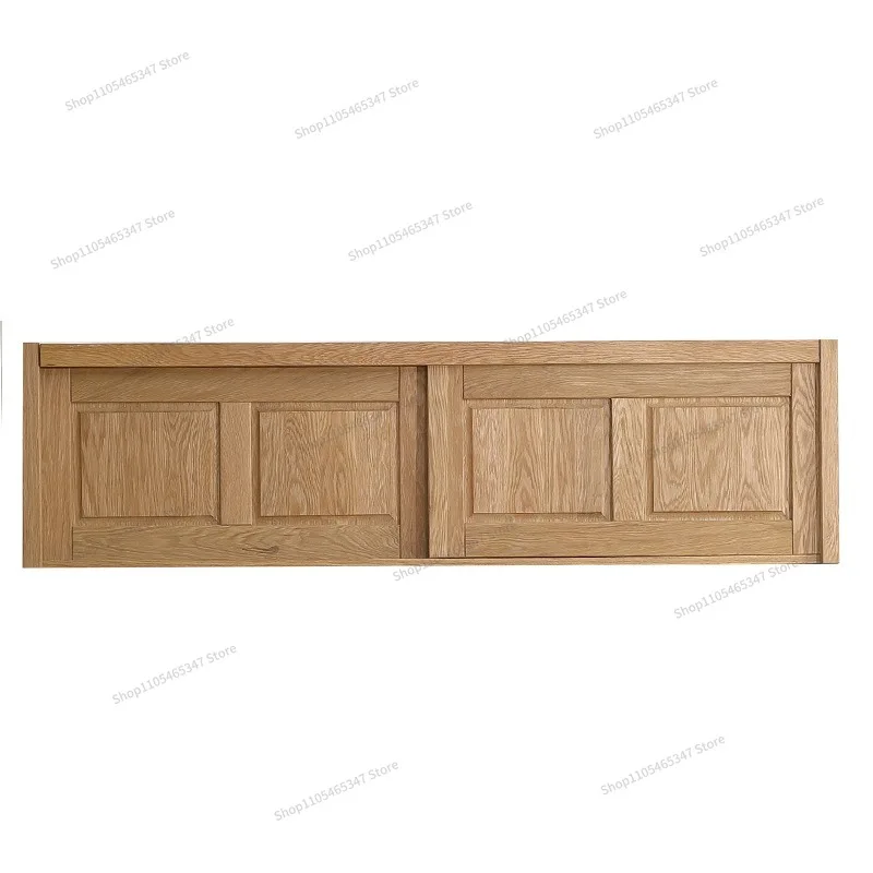 For White Oak Solid Wood Wardrobe, Bedroom Household, Sliding Door, Wardrobe Storage Floor Cabinet, Large Capacity