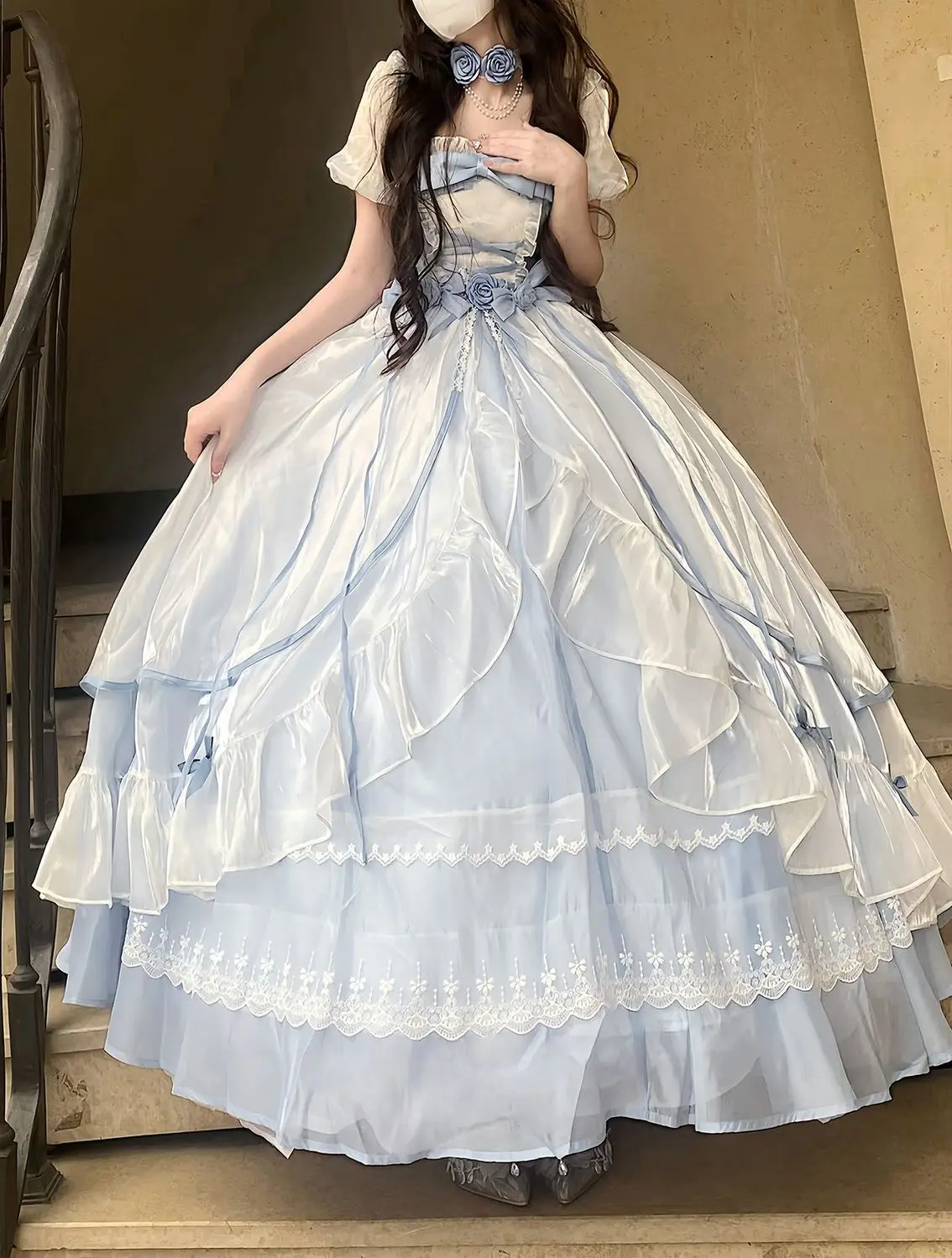 Erwachsene Zeremonie Geburtstags feier Super Fee Prinzessin Kleid Bankett Abendkleid