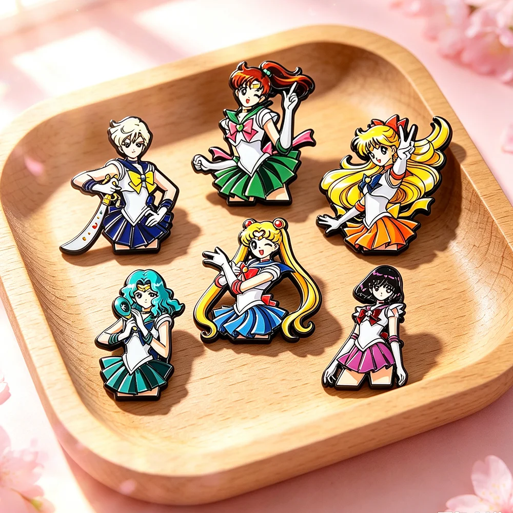 Cosplay Floating Prop - Cartoon Anime Girls Sailor Moon Brooches