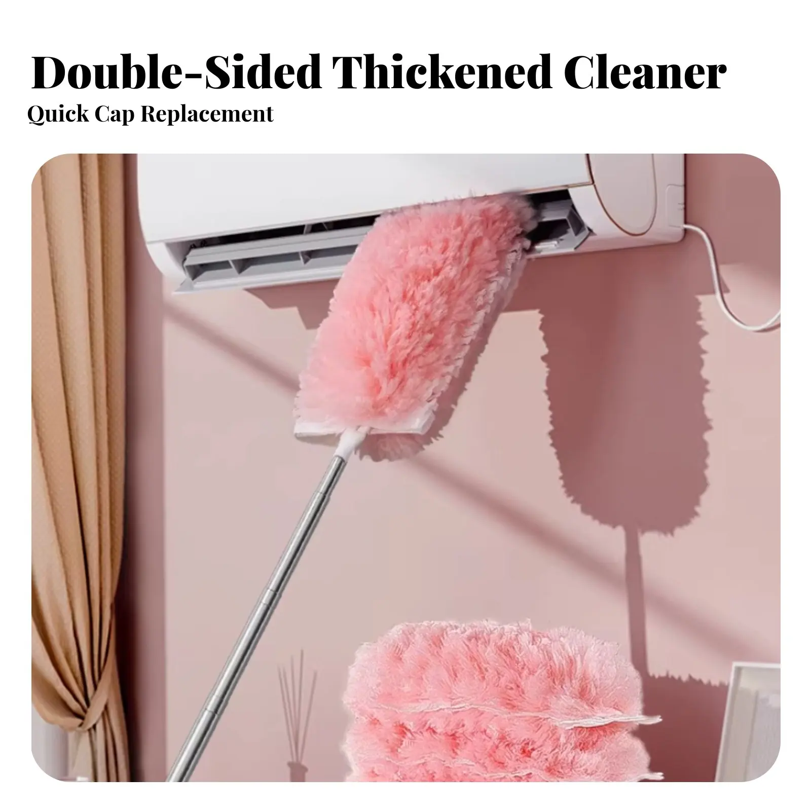 Picture 3: 5 Pieces Extendable Cleaning Tool Pole Electrostatic Adsorption Particlesing Tool Disposable Refills Bendable Head
