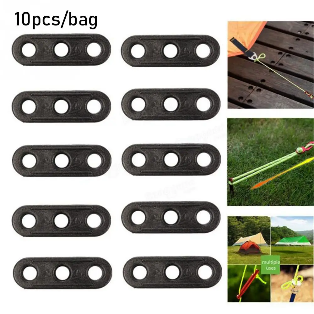 10pcs Anti-slip Awning Wigwam Adjust Camping Tent Accessory Tensioner Lock Tightening Hook Wind Ropes Buckle Rope Fastener